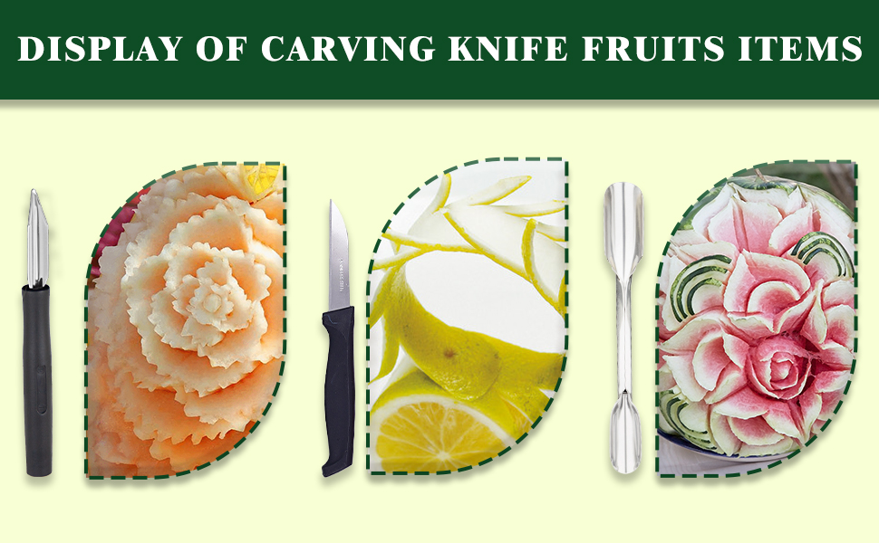 46-Piece Stainless Steel Fruit Carving Tools Set