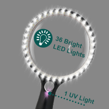 magnifier with light