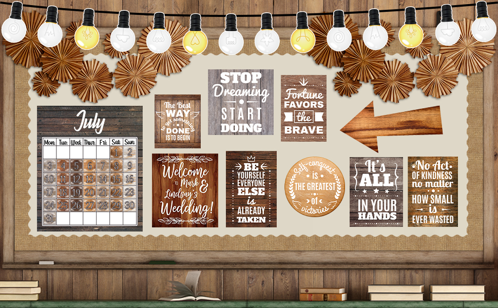 Burlap Style Bulletin Board Borders Scalloped for Classroom Decoration