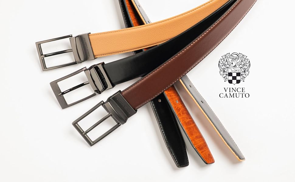 Amazon.com: Vince Camuto Belts Men | 32mm Reversible Black