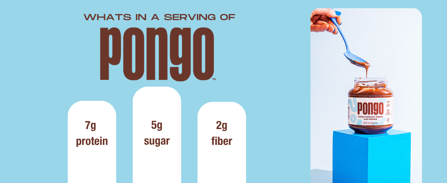Oomph! Pongo Cocoa Hazelnut Protein Spread 13oz and Low