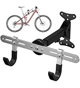 7S garage Bike Wall Mount Hanger, Horizontal Bicycle Indoor Storage Rack, Cycling Wall Mounted Ho...
