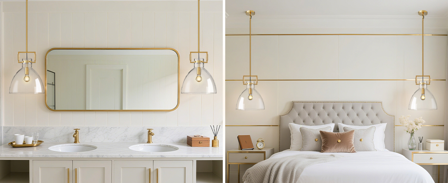 Bedroom and bathroom