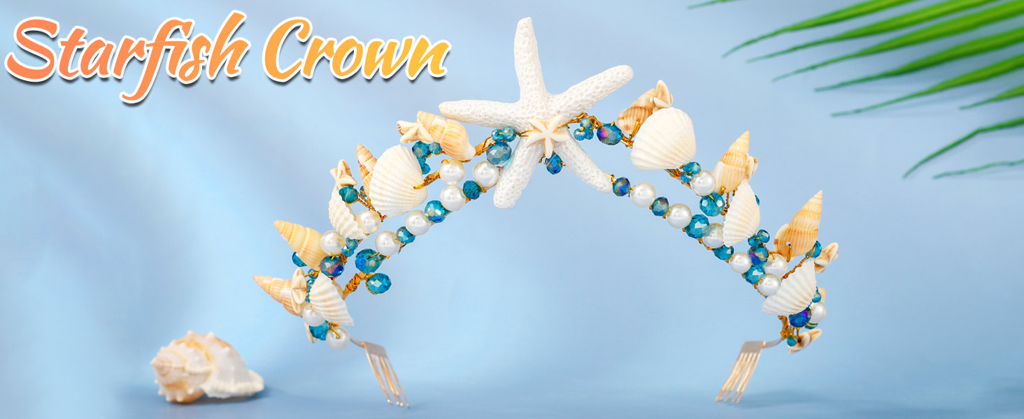 starfish crown for women starfish headband crown starfish wedding headband