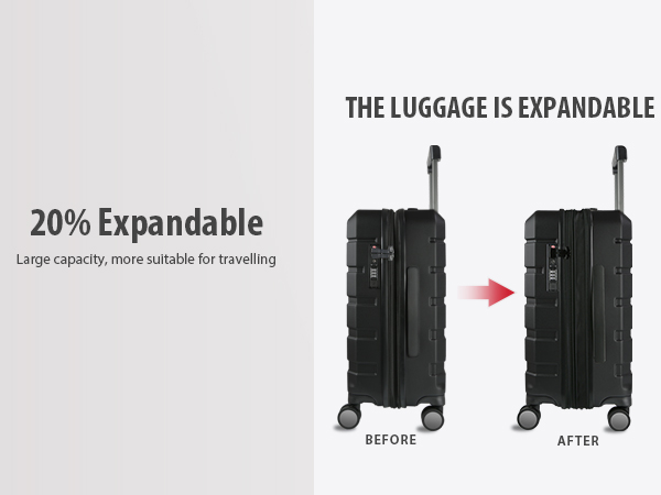 KROSER CARRY ON LUGGAGE