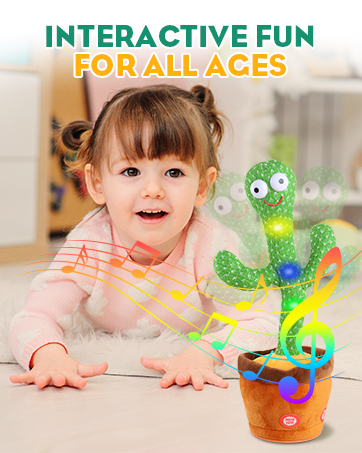 jouet cactus qui danse et répète