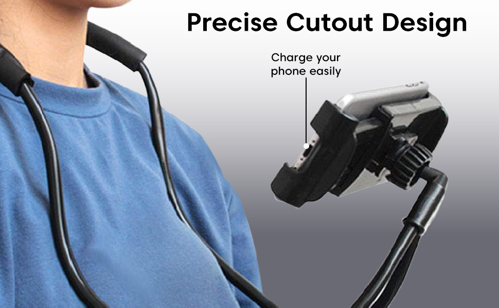 Neck Phone Holder Neck Hanging Mobile Cell Phone Stand
