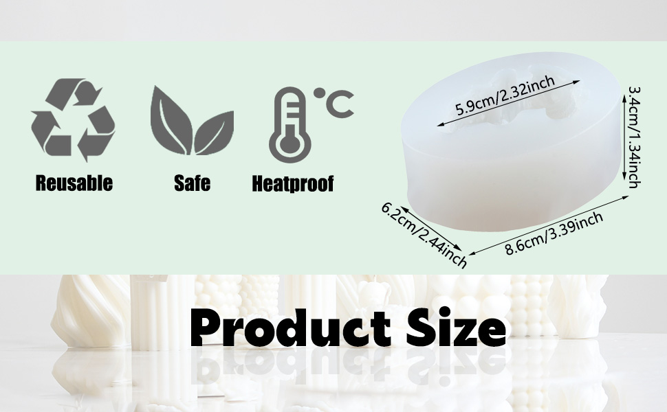 Sleeping Baby Silicone Candle