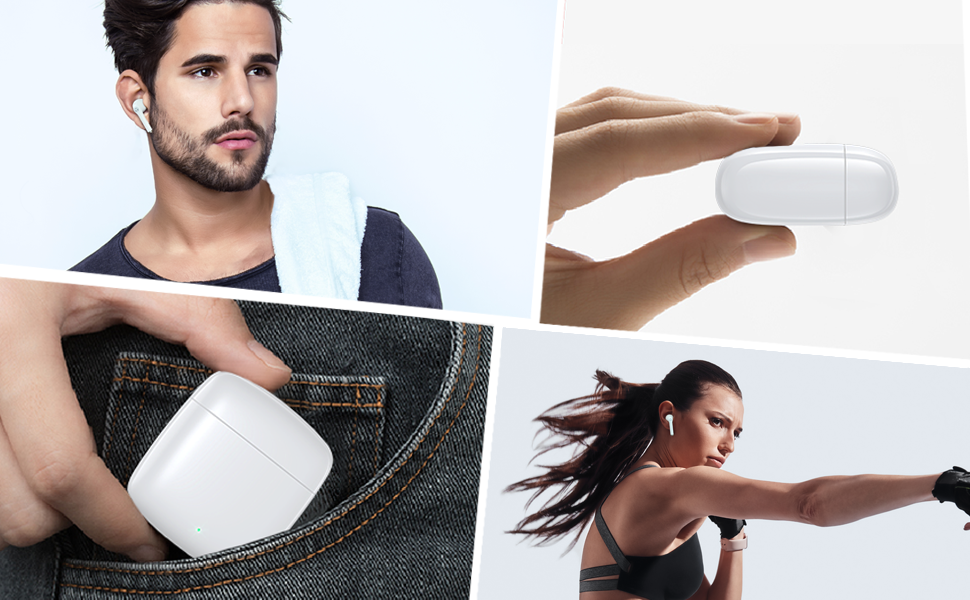 Tranya F4 Fone de Ouvido Bluetooth Sem Fio, Bluetooth 5.3 -Branco 26 Fone Ouvido Bluetooth Sem Fio