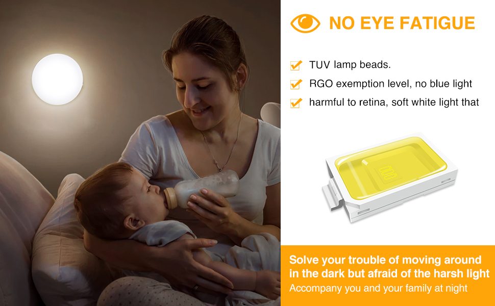 Motion Sensor Night Light, 360° Rotating LED Night Light Light