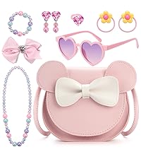 sac à main pour tout-petits, sacs à main pour enfants de 2 ans pour filles de 4 à 6 ans, sacs à main pour petites filles de 8 à 10 ans, rose