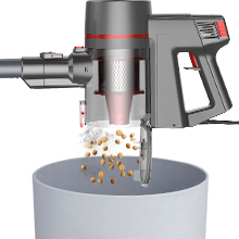 One button to pour dust