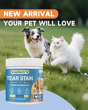 cat and dog tear stain
