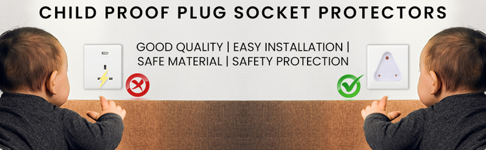 Baby Safety Socket Plug Covers Child Proof Switch Board Guards Electric Socket Protector