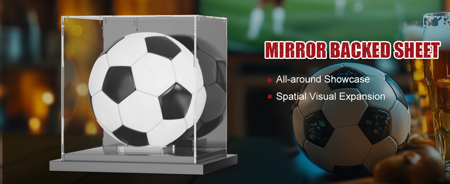 soccer ball display case