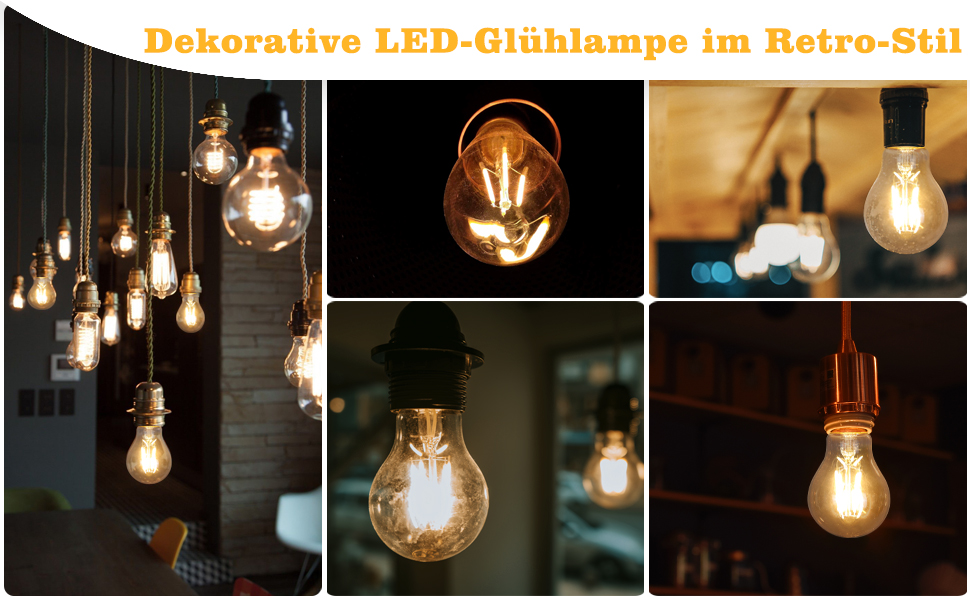 e27 vintage gl¨¹hbirne