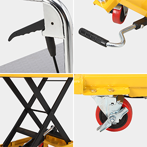 Carrello del tavolo di sollevamento idraulico