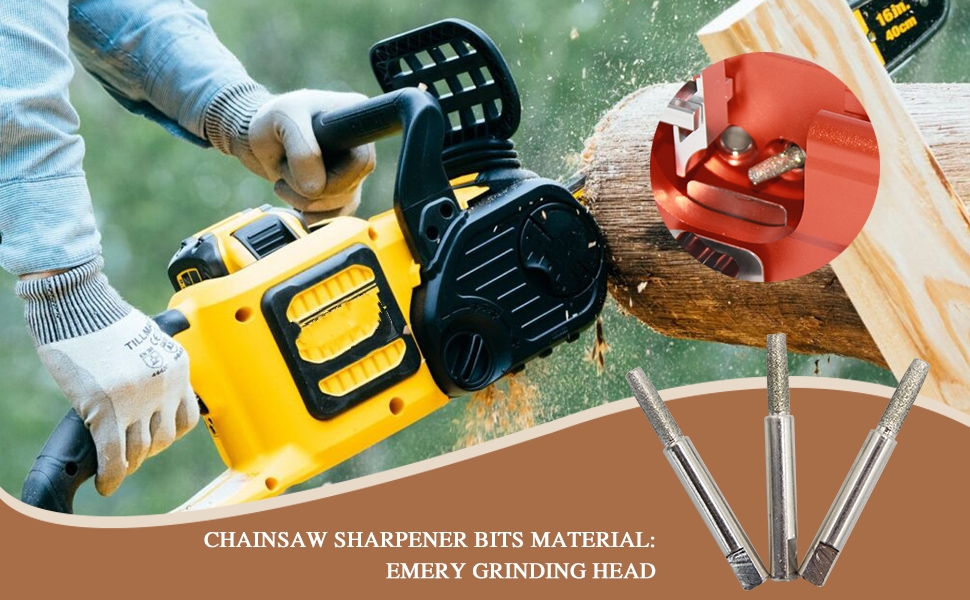 AJDHDGA Chainsaw Sharpening Stone, Chainsaw Grinding Stone, 5 Pcs High Hardness