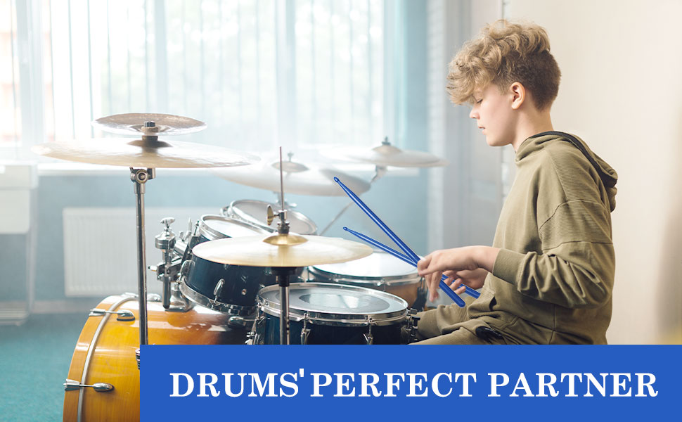 uxcell 5A Drum stick, 1 Pair Plastic Pound Drumsticks for