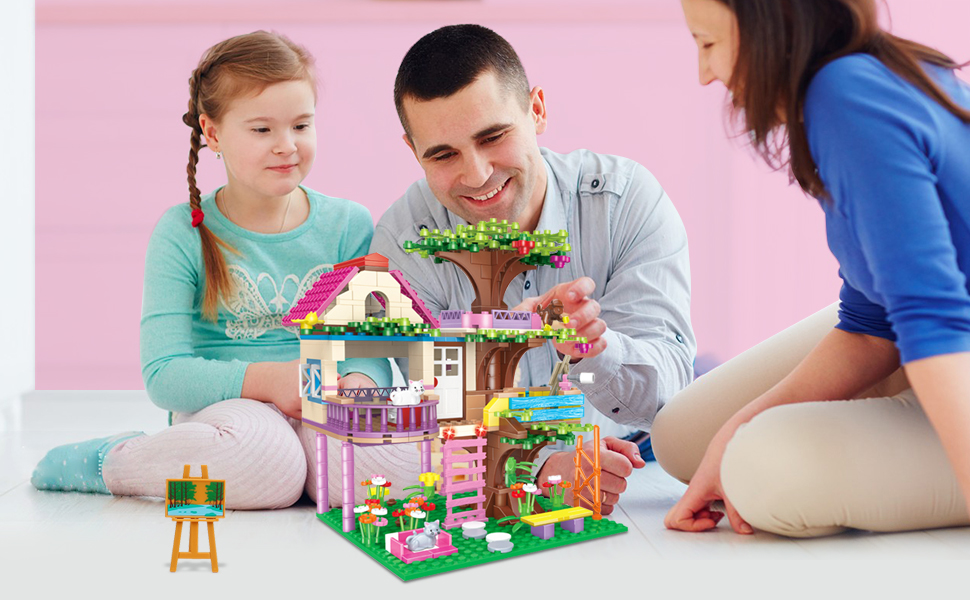 VINTOP STEM Building Toys for Girls Ages 6 7 8 9 10 11 12, Tree House