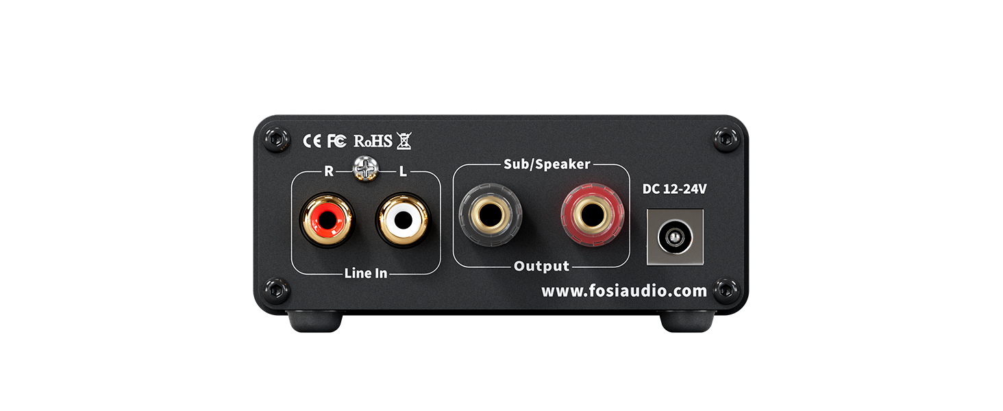 Fosi Audio M04 Subwoofer Amplifier for Home Theater Mono Channel Digital Class D Integrated