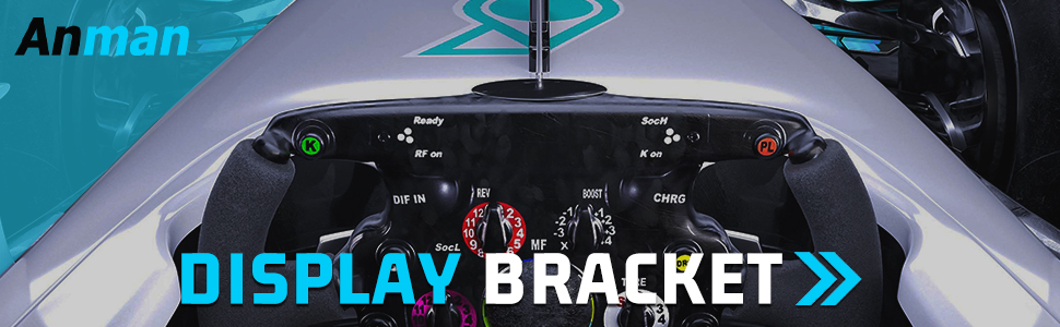 Anman Racing Pro Visualizer Display Stand, Supports 24 to 60 inch Screen Display Stands