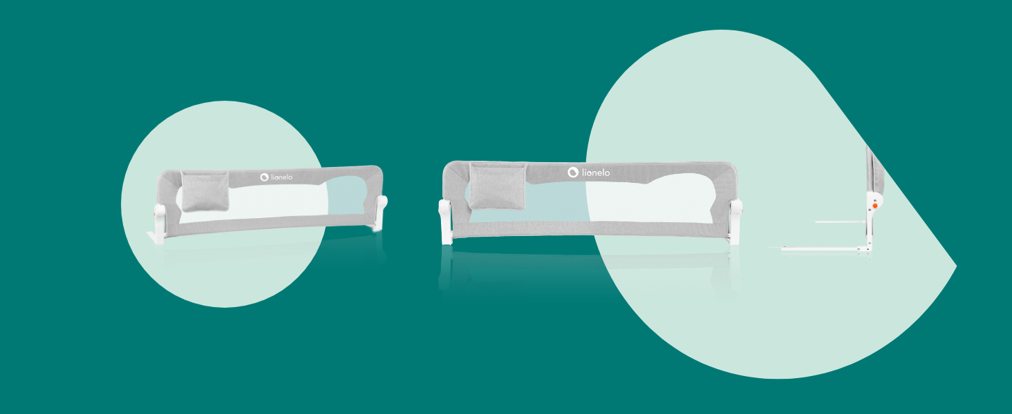 lionelo EVA Bed Rail Guard 150Lx42H cm Foldable 180