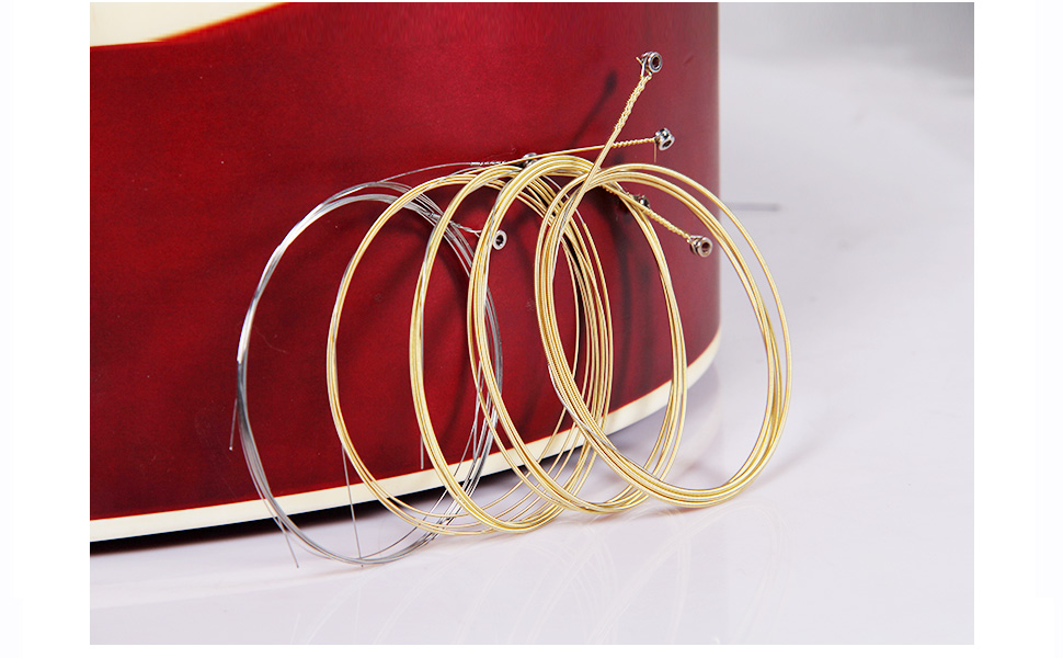 TECHBLAZE Guitar Strings Set of 6 Stainless Steel Guitar Strings Full