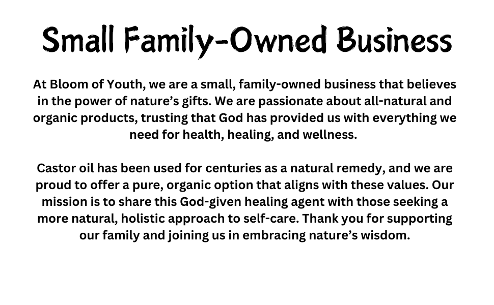 We are a small family owned business that believes in all natural products. As God intended for us.