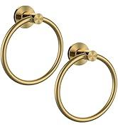 Towel Ring 2Pack, SUS304 Stainless Steel Hand Towel Holder for Bathroom Kitchen, Modern Style Tow...