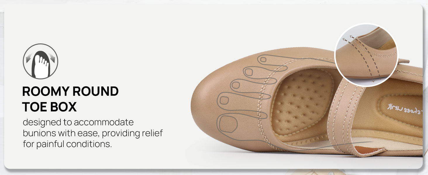 Ortho+rest Women Mary Janes Shoes for Bunions Orthopedic