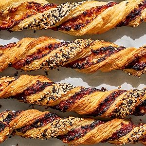 Miso and sesame cheese twists, from CELEBRATE by Paul hollywood