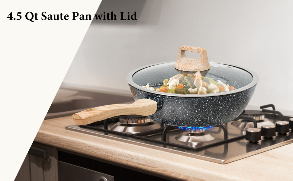 12 Pcs Pots and Pans Set