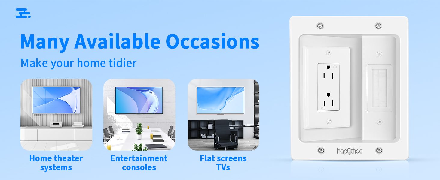 HAPYTHDA in Wall Cable Management Kit for TV, Recessed