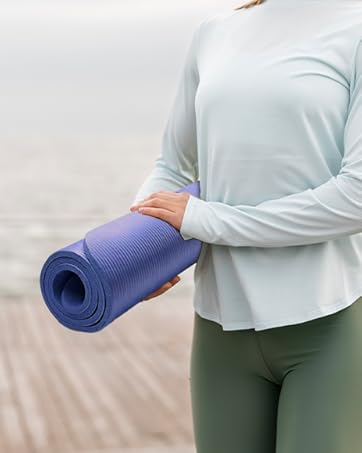 thick yoga mat for home practice