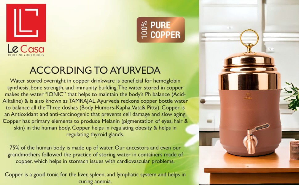 Copper Water Dispenser 5 Litre