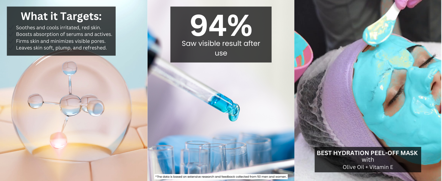 hydrating A+ rubber face pack mask hydration peeling off powder vitamin E