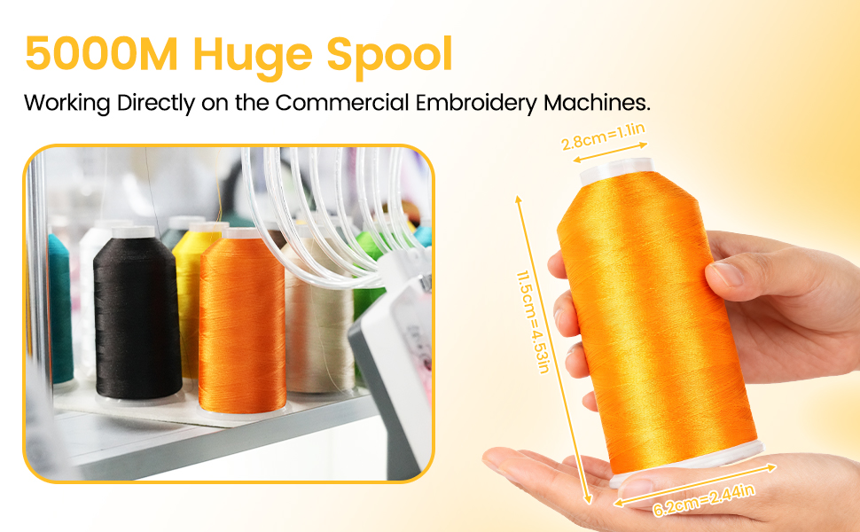 Amazon.com: New brothread - Single Huge Spool 5000M Each