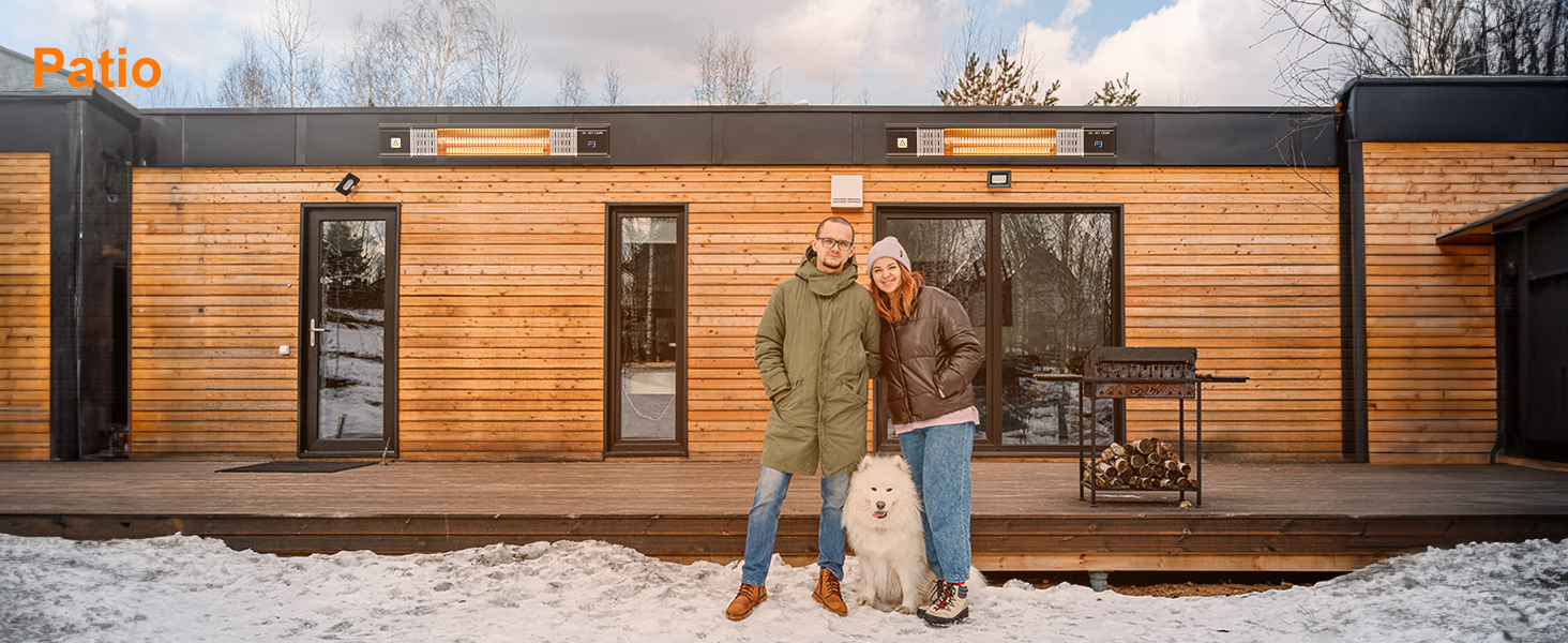 SUNGDOGIN Outdoor Heaters for Patio, Wall Mounted Infrared