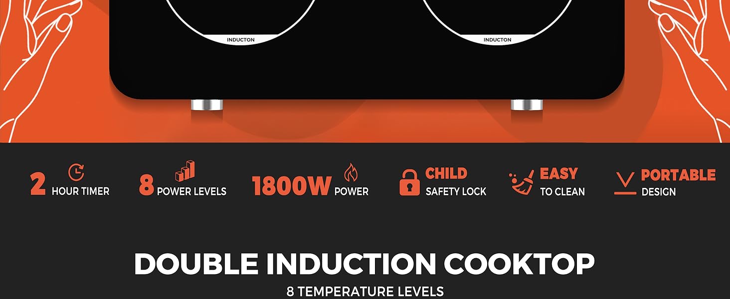portable induction cooktop electric cooktop double burner induction cooktop