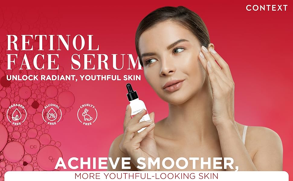 Retinol Serum for Face Anti Aging, Anti-Wrinkle Formula to Smooth Fine Lines, Enhance Firmness