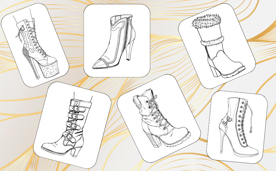 Coloring Book shoes