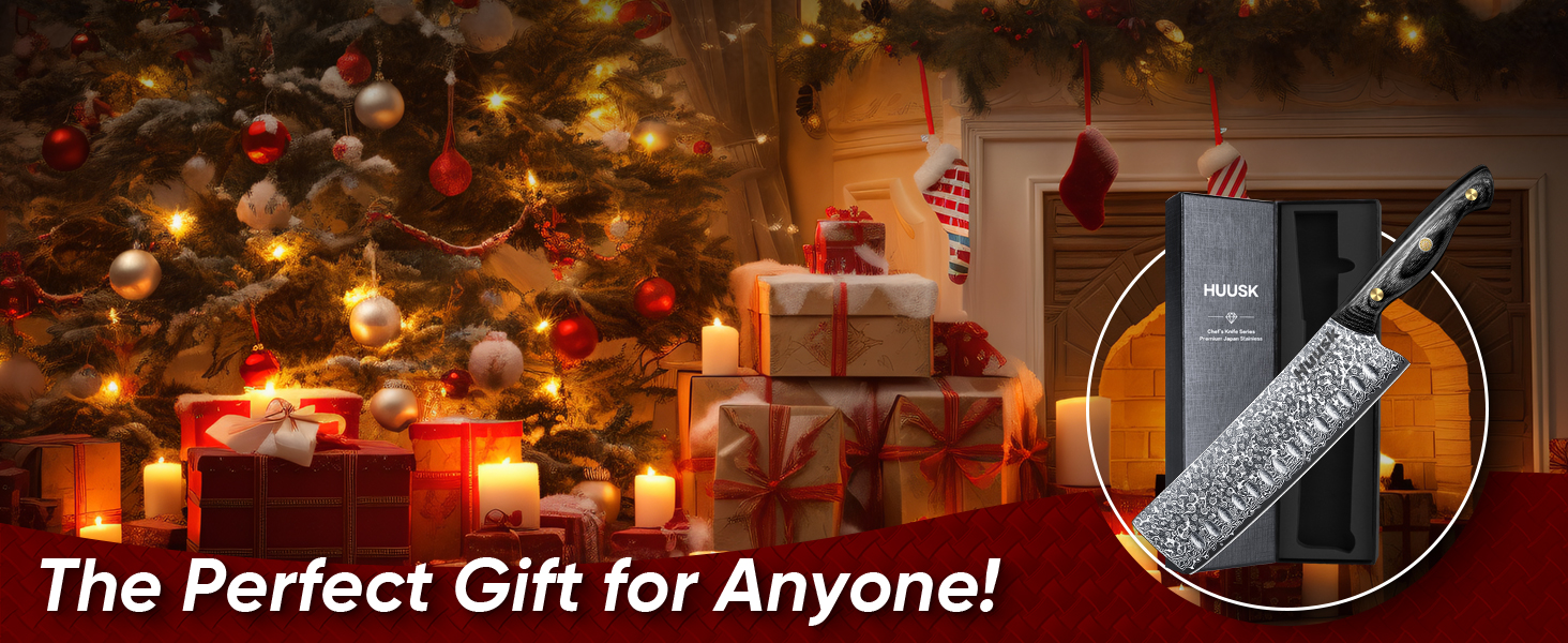 Damascus kitchen knife