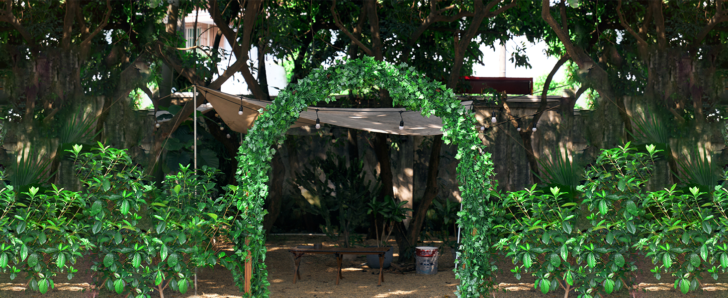 Dolicer 6 Strands 42Ft Fake Vines for Bedroom, Artificial