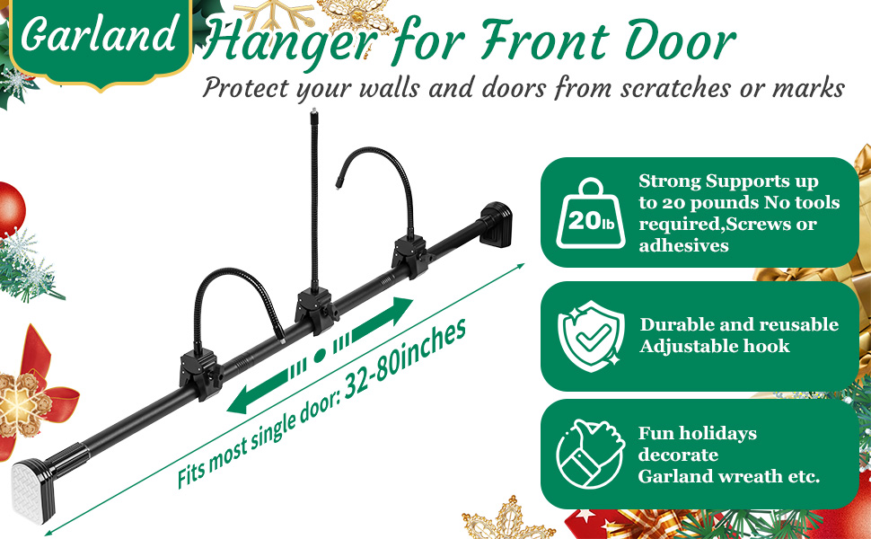 Garland Hanger for Front Door