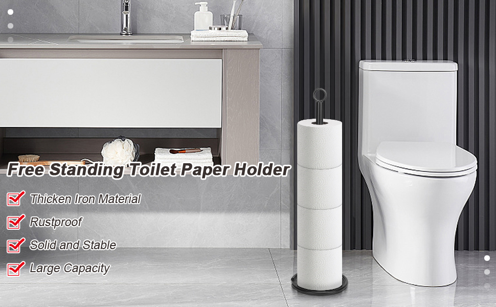 Free Standing Toilet Paper Holder