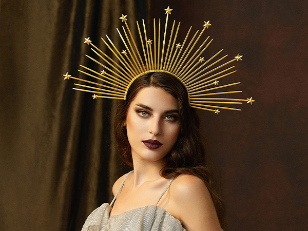 Amazon.com: Fantherin Women's Goddess Halo Crown Headband