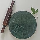 Green Marble roti maker with belan