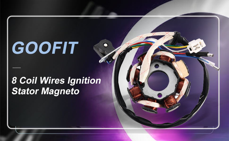 Amazon.com: GOOFIT Ignition Stator Magneto 8 Coil 5 Wires