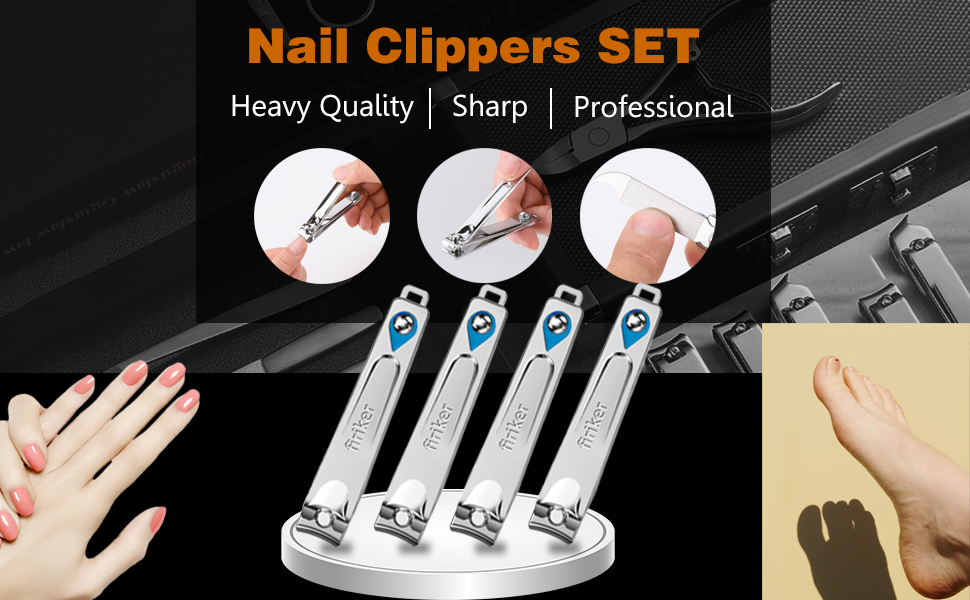 4pcs Nail Clippers